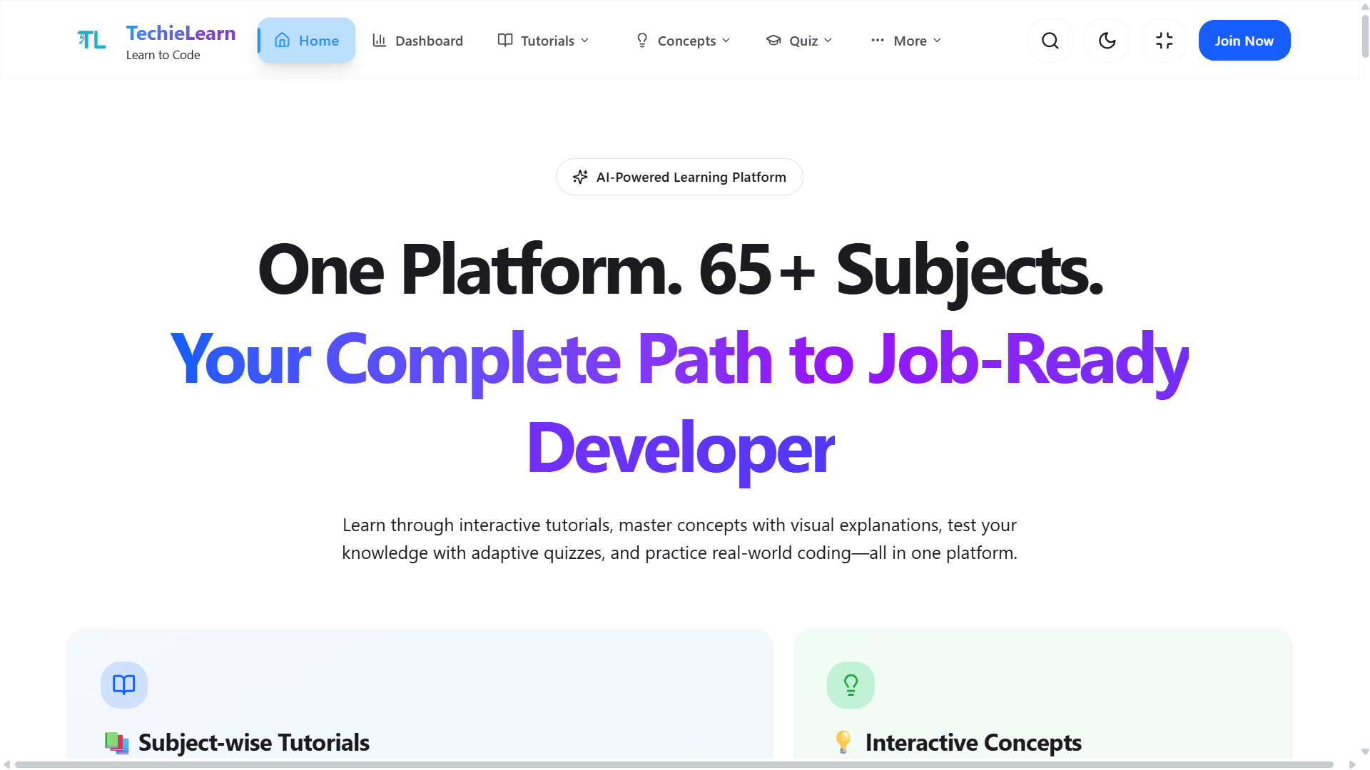TechieLearn - Learning Platform